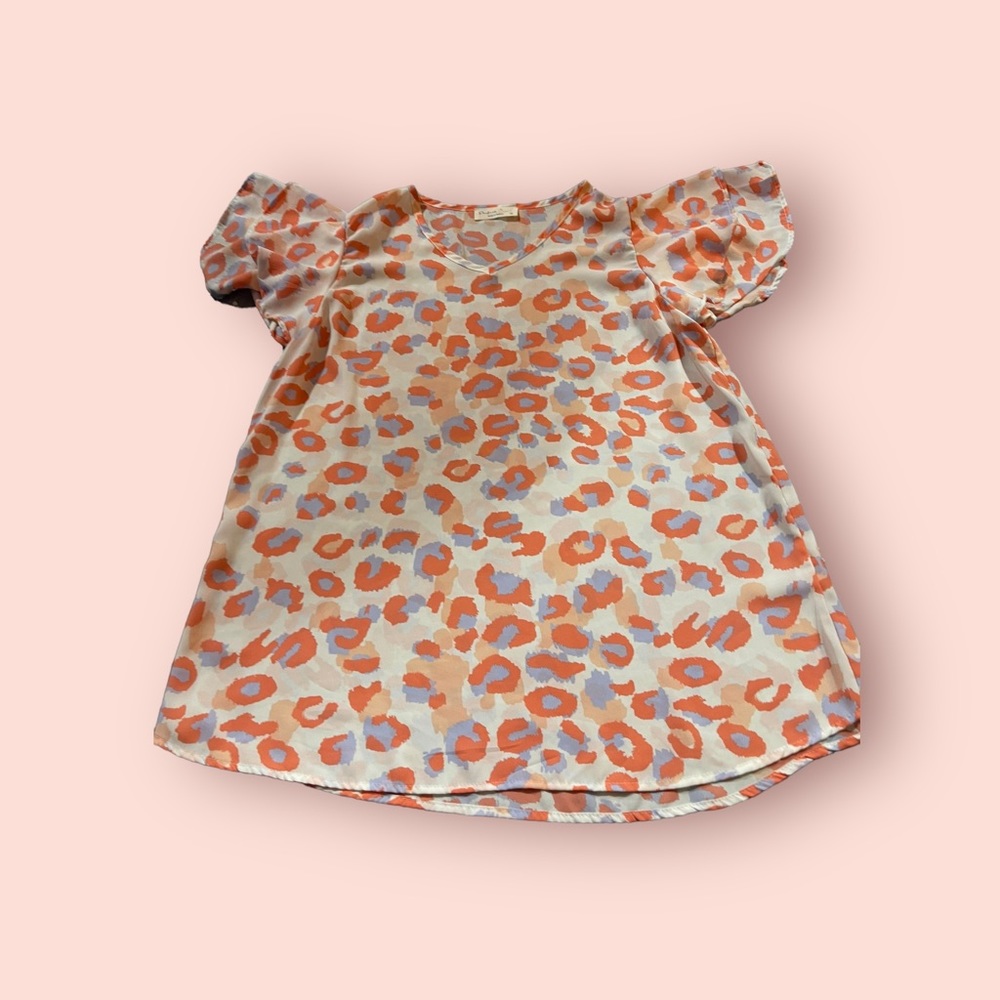 Cheetah Print Blouse